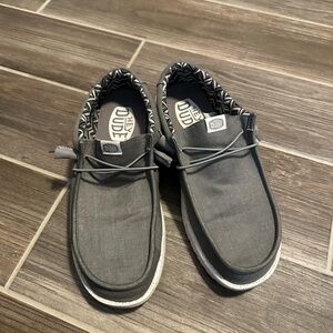 Hey Dude Men's Charcoal Slip-On Loafers